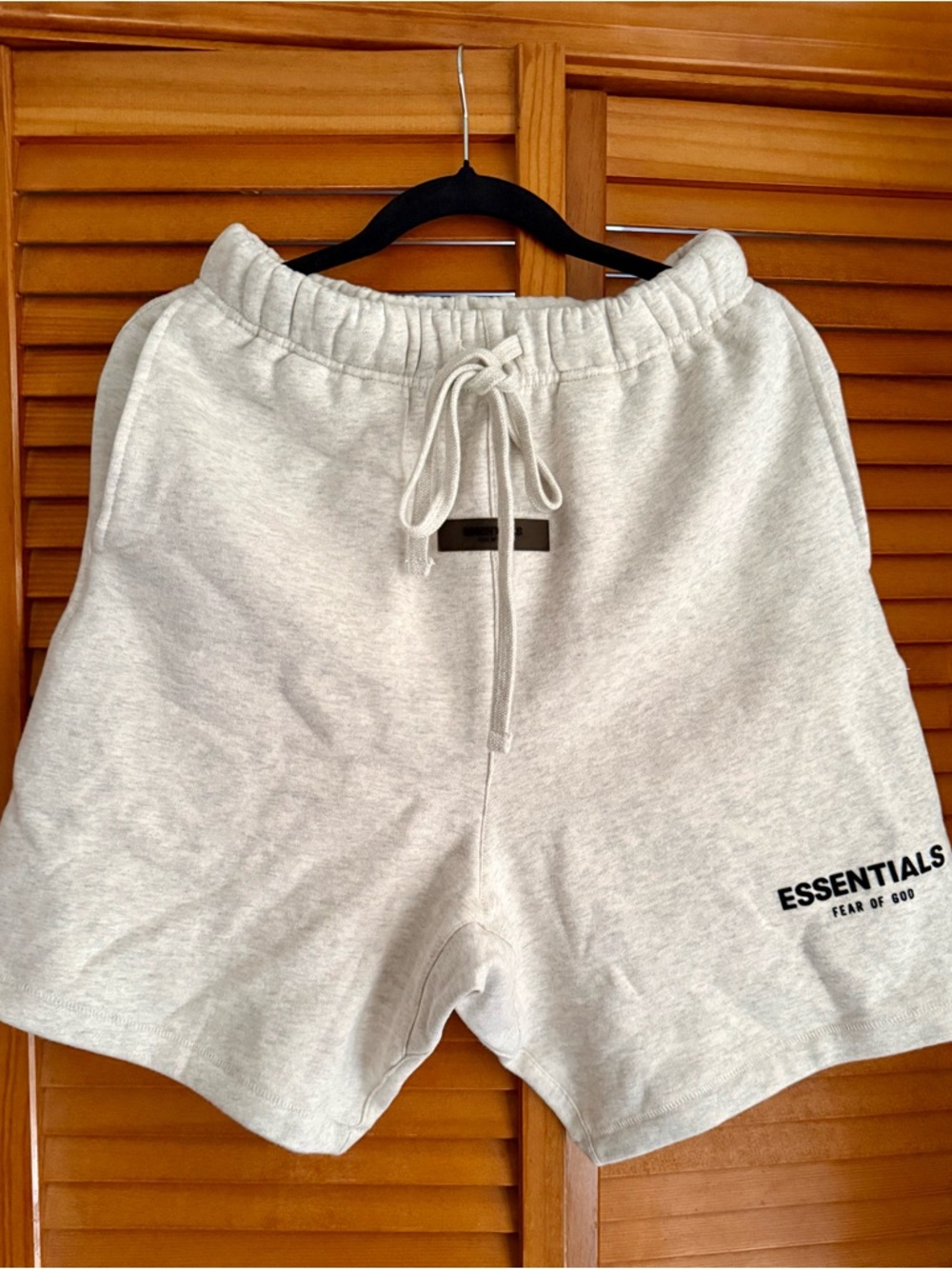 ESSENTIALS by Fear of God Light Oatmeal Men’s Sweat Shorts